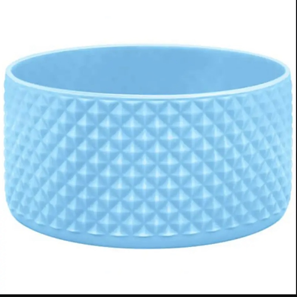 Silicone Light Blue Textured Bumper Boot Cover For Tumblers